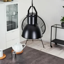 Suspension Fieberbrunn Noir, 1 lumière