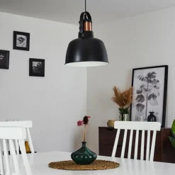 Suspension Fieberbrunn Noir, 1 lumière