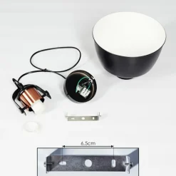 Suspension Fieberbrunn Noir, 1 lumière