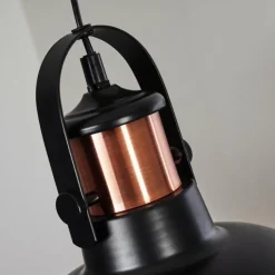 Suspension Fieberbrunn Noir, 1 lumière