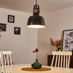 Suspension Fieberbrunn Noir, 1 lumière