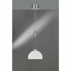 Suspension Fischer & Honsel Avignon LED Nickel brillant, 1 lumière