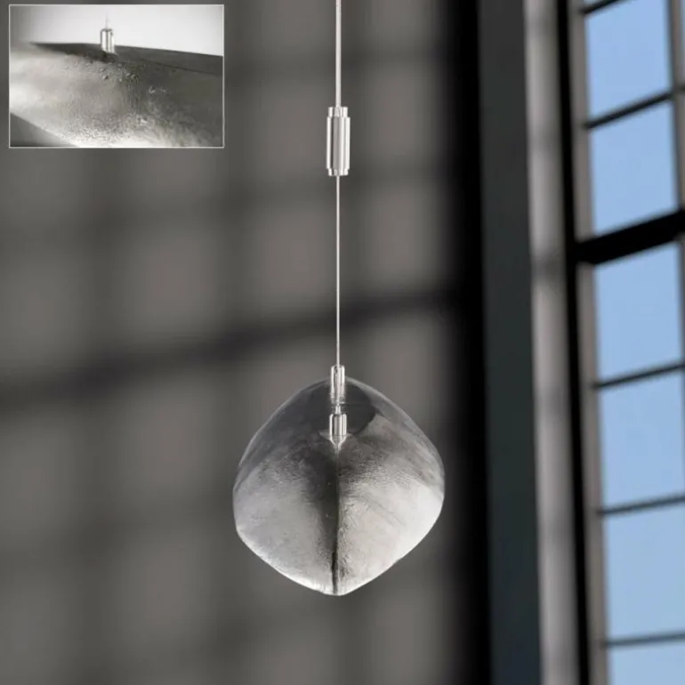 Suspension Fischer & Honsel COLMAR LED Nickel mat, 1 lumière