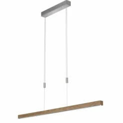 Suspension Fischer & Honsel STASSBURG LED Nickel mat, 1 lumière