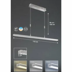 Suspension Fischer & Honsel VITAN LED Nickel mat, 1 lumière