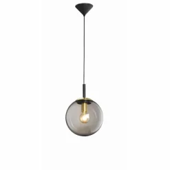 Suspension Fischer & Honsel living Dini Noir, 1 lumière