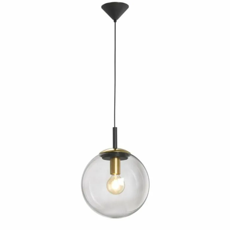 Suspension Fischer & Honsel living Dini Noir, 1 lumière