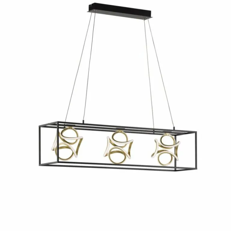 Suspension Fischer & Honsel premium Gesa LED Noir, 1 lumière