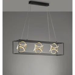Suspension Fischer & Honsel premium Gesa LED Noir, 1 lumière