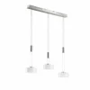 Suspension Fischer & Honsel premium Lavin LED Verre, 3 lumières