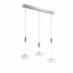 Suspension Fischer & Honsel premium Lavin LED Verre, 3 lumières