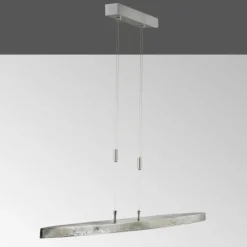 Suspension Fischer & Honsel Colmar LED Nickel mat, 5 lumières