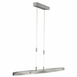 Suspension Fischer & Honsel Colmar LED Nickel mat, 5 lumières