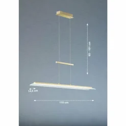 Suspension Fischer & Honsel ROOF LED Laiton, 1 lumière