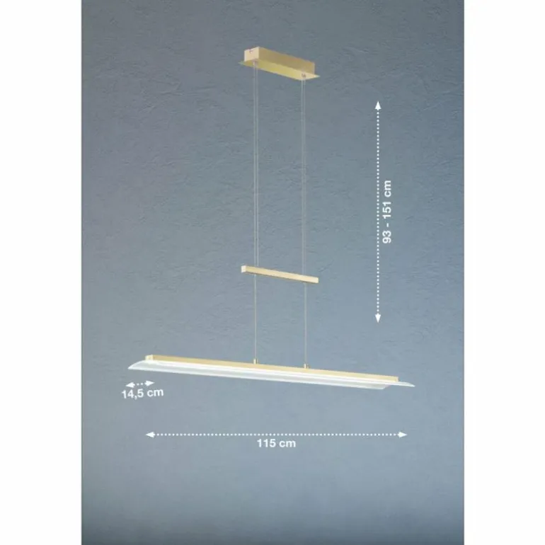 Suspension Fischer & Honsel ROOF LED Laiton, 1 lumière