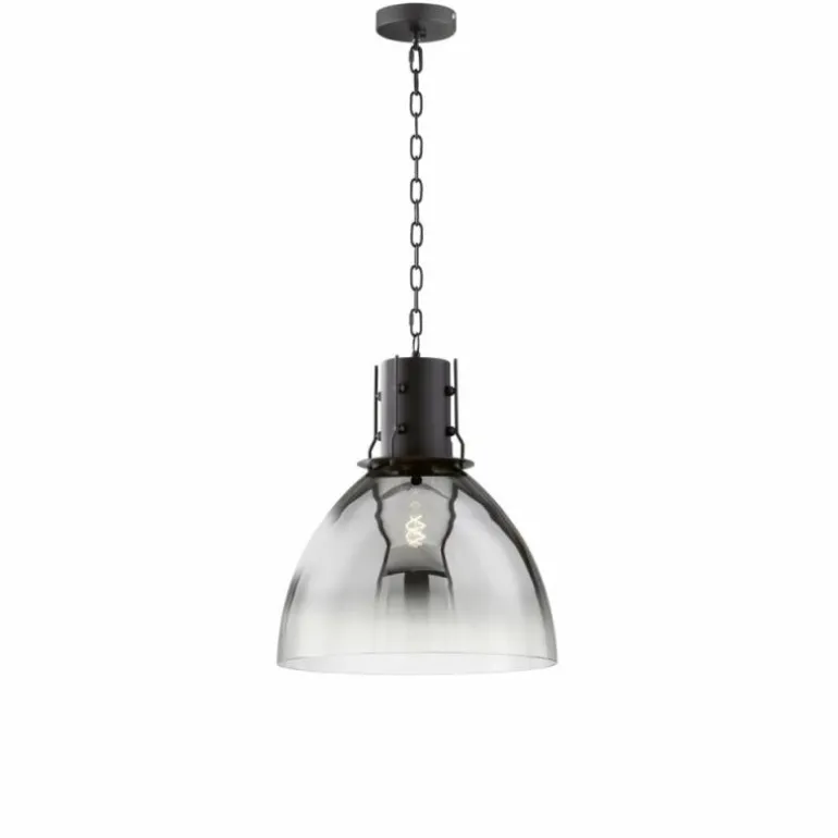 Suspension Fischer & Honsel Londo Noir, 1 lumière