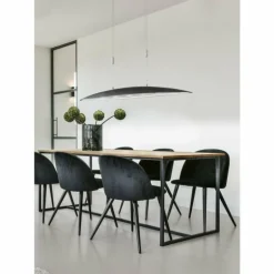 Suspension Fischer & Honsel Colmar LED Nickel mat, 5 lumières