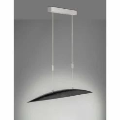 Suspension Fischer & Honsel Colmar LED Nickel mat, 5 lumières