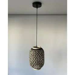 Suspension Fischer & Honsel Hummel Noir, 1 lumière