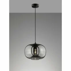 Suspension Fischer & Honsel Ink Noir, 1 lumière