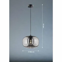 Suspension Fischer & Honsel Ink Noir, 1 lumière