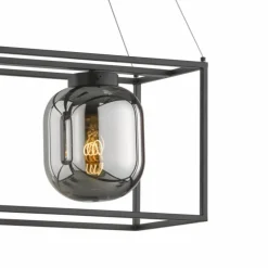 Suspension Fischer & Honsel Regi Noir, 3 lumières