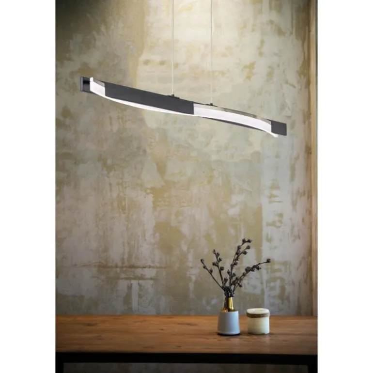 Suspension Fischer & Honsel Bridge LED Noir, 1 lumière