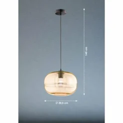 Suspension Fischer & Honsel Ink Noir, 1 lumière