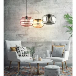 Suspension Fischer & Honsel Ink Noir, 1 lumière