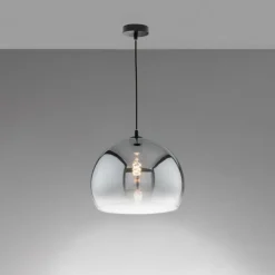 Suspension Fischer & Honsel Amos Noir, 1 lumière