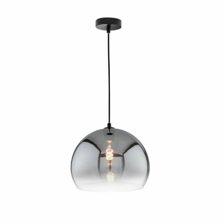 Suspension Fischer & Honsel Amos Noir, 1 lumière