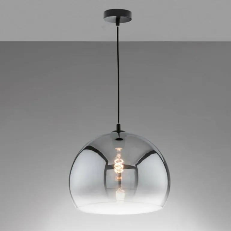 Suspension Fischer & Honsel Amos Noir, 1 lumière