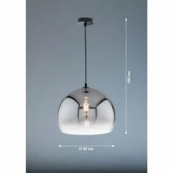Suspension Fischer & Honsel Amos Noir, 1 lumière