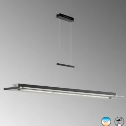 Suspension Fischer & Honsel Bill LED Noir, 1 lumière