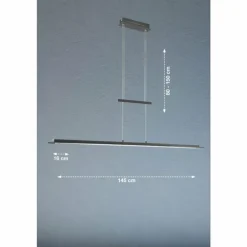 Suspension Fischer & Honsel Bill LED Noir, 1 lumière