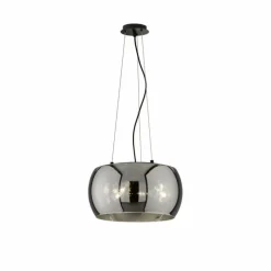 Suspension Fischer & Honsel Dima Noir, 3 lumières