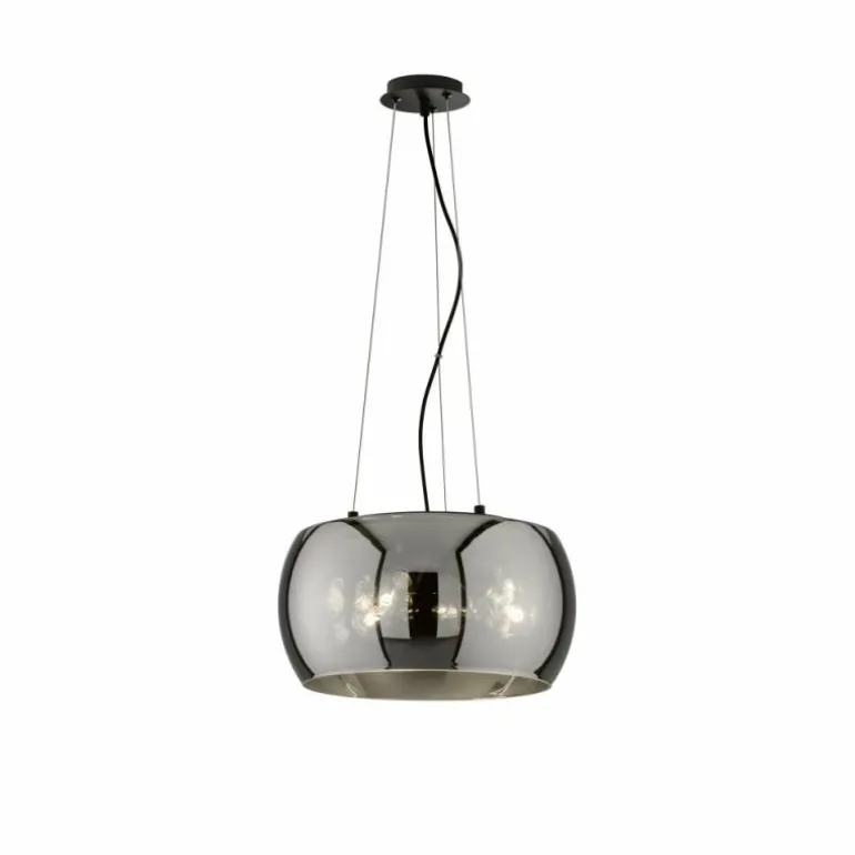 Suspension Fischer & Honsel Dima Noir, 3 lumières