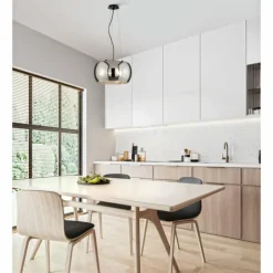 Suspension Fischer & Honsel Dima Noir, 3 lumières