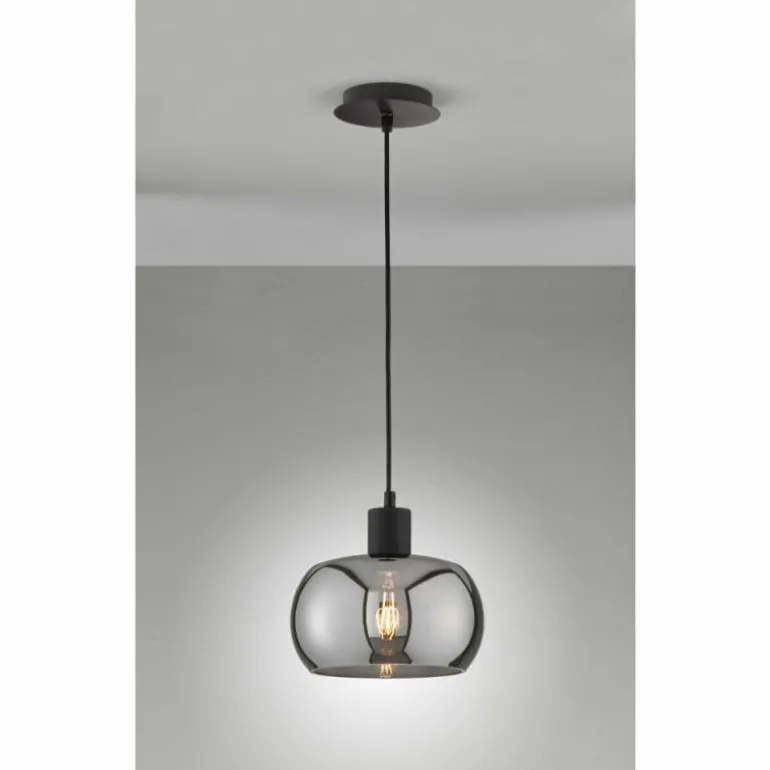 Suspension Fischer & Honsel Dima Noir, 1 lumière