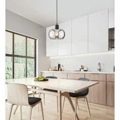 Suspension Fischer & Honsel Dima Noir, 1 lumière