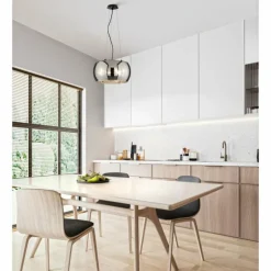 Suspension Fischer & Honsel Dima Noir, 3 lumières