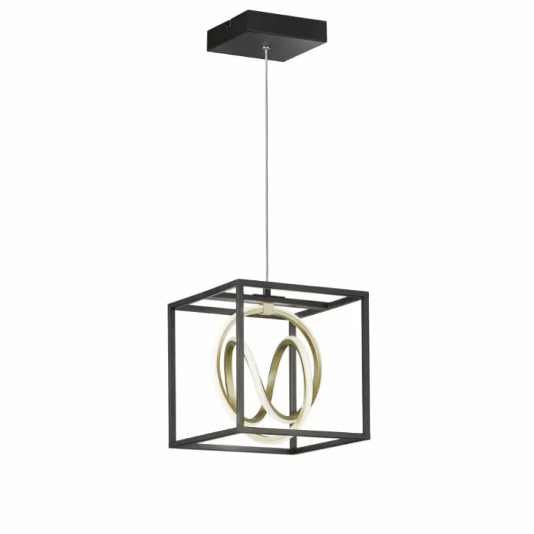 Suspension Fischer & Honsel Gisi LED Noir, 1 lumière, Télécommandes