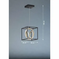 Suspension Fischer & Honsel Gisi LED Noir, 1 lumière, Télécommandes