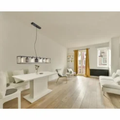 Suspension Fischer & Honsel Isko Noir, 7 lumières