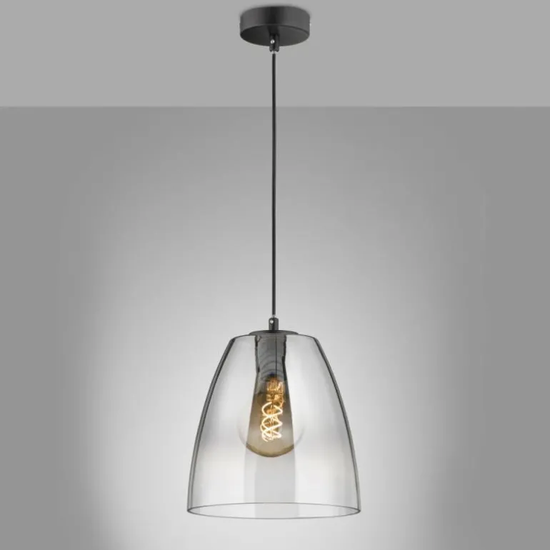 Suspension Fischer & Honsel Miro Noir, 1 lumière