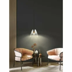 Suspension Fischer & Honsel Miro Noir, 1 lumière