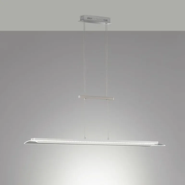 Suspension Fischer & Honsel Nana LED Nickel mat, 1 lumière