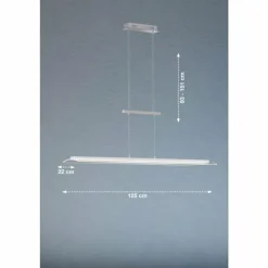 Suspension Fischer & Honsel Nana LED Nickel mat, 1 lumière