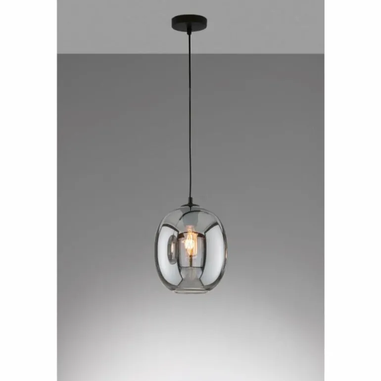 Suspension Fischer & Honsel Nayla Noir, 1 lumière