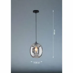 Suspension Fischer & Honsel Nayla Noir, 1 lumière